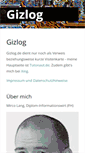 Mobile Screenshot of gizlog.de